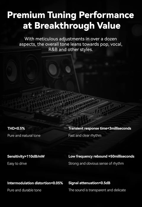 EarAcoustic Audio Sta-K DD HiFi In Ear Earphones high-resolution audio experience Headphones Monitor Noise Cancelling Headsets