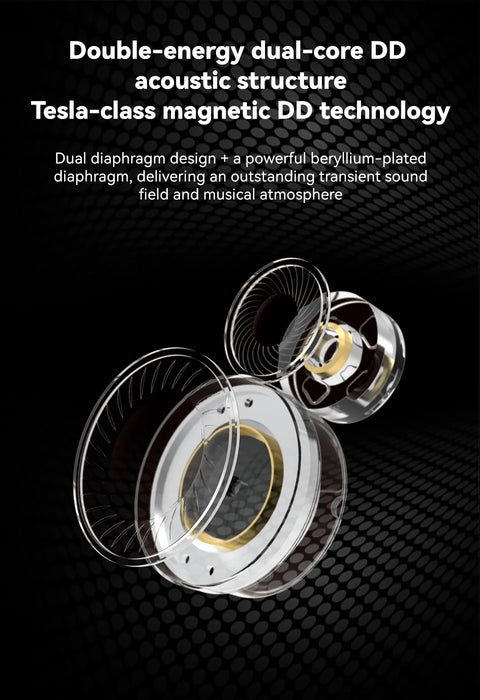 EarAcoustic Audio Sta-K DD HiFi In Ear Earphones high-resolution audio experience Headphones Monitor Noise Cancelling Headsets