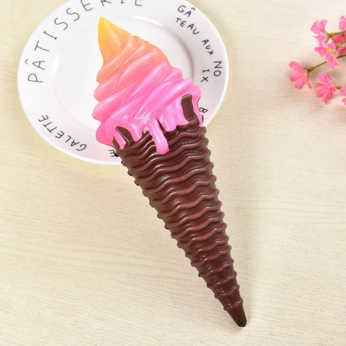 Squishies Colorful Ice Cream Squishy Slow Rising Soft Creative Squeeze Toy Simulation Stress Relief Funny Xmas Gift Toy for Kids