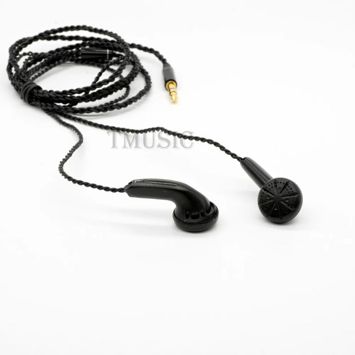 TMUSIC Earphones Flat Head In-Ear HiFi Earbud Beryllium Diaphragm Wired Bass Earbuds