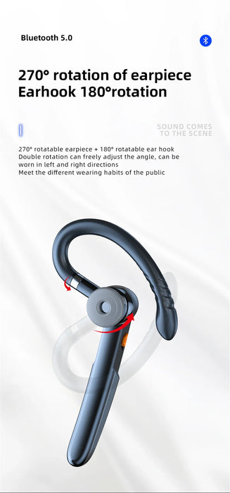 HiFi Earphones Bluetooth Headphones Handsfree Wireless Headset Business Headset Drive Call Sports Earphones for Smartphone