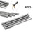 4 Pcs Slotted Screwdriver Bit 100mm 3mm-6mm Magnetic Flat Head 1/4'' Hex Shank Screw Driver For Hand Repair Tools Accessories