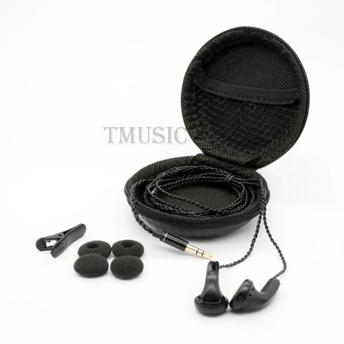 TMUSIC Earphones Flat Head In-Ear HiFi Earbud Beryllium Diaphragm Wired Bass Earbuds