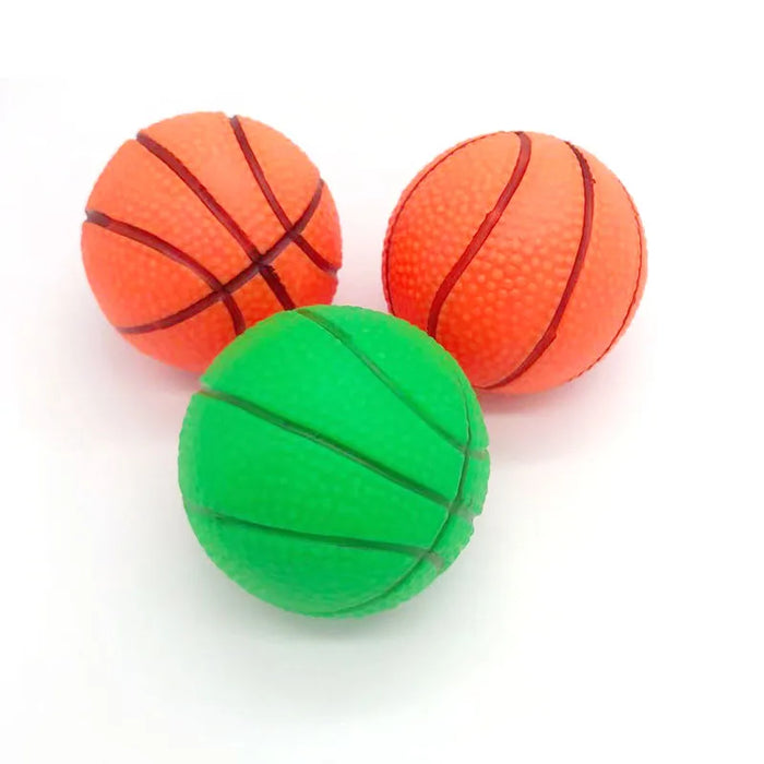 Squeaky Basket Ball Dog Toys Squeeze Sound Pet Cat Toy Dogs Toys for Small Medium Dogs Pet Toy Supplies Small Dogs