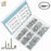 180pcs phillips flat head self drilling tapping screw kit 410 stainless steel m4.2 washer head drilling screw with screwdriver