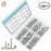 180pcs phillips flat head self drilling tapping screw kit 410 stainless steel m4.2 washer head drilling screw with screwdriver