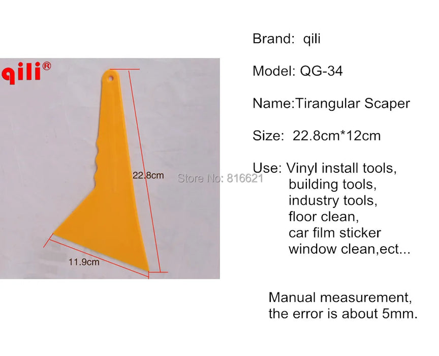 Squeegee Scraper Qili QG-34 Car vinyl Film wrapping Snow Removal Scraper tools shovel