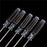 5pcs/lot Nonslip Handle Flat Head Slotted Screwdriver Mini Small Magnetic Precision Clear Screwdriver Home Repair Tool