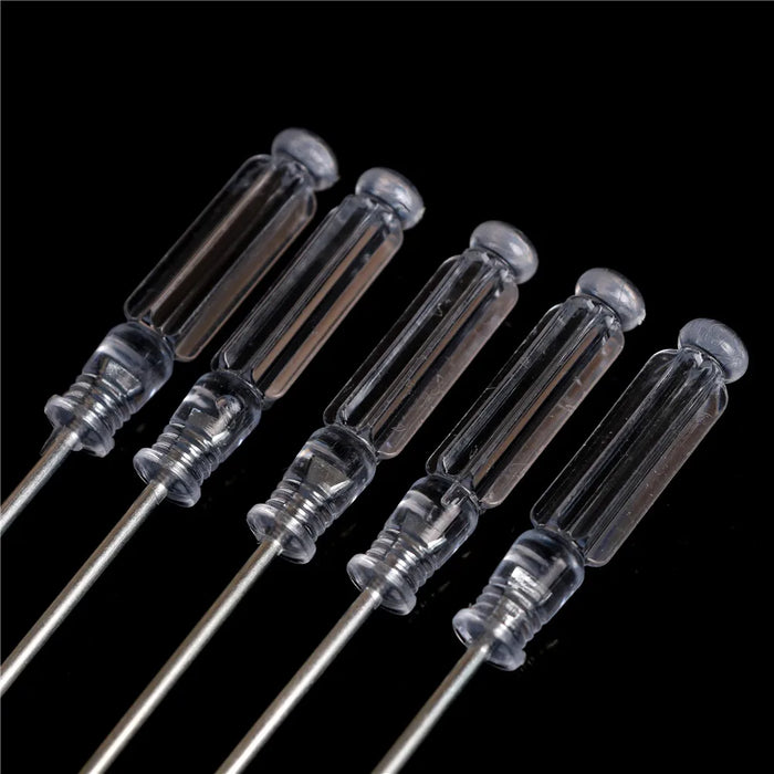 5pcs/lot Nonslip Handle Flat Head Slotted Screwdriver Mini Small Magnetic Precision Clear Screwdriver Home Repair Tool