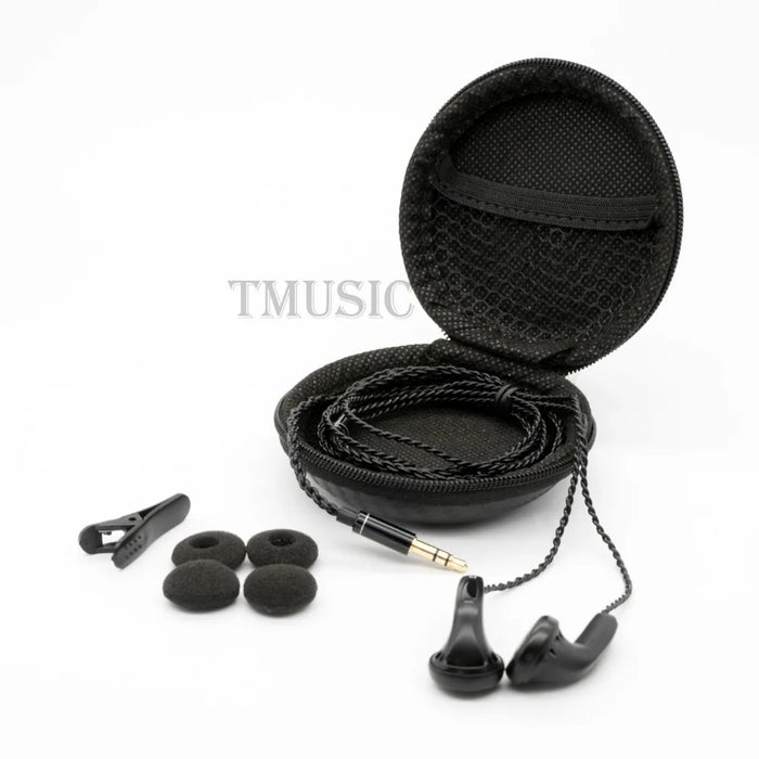 TMUSIC Earphones Flat Head In-Ear HiFi Earbud Beryllium Diaphragm Wired Bass Earbuds
