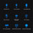HiFi Earphones Bluetooth Headphones Handsfree Wireless Headset Business Headset Drive Call Sports Earphones for Smartphone