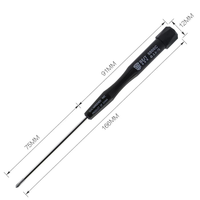 75mm Lengthened Magnetic Screwdriver PH00 PH000 1.5 2.0 Slotted Flatted Head For Mobile Phone Computer Disassemble Repair Tools
