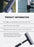 SEAMETAL 1pc Squeegee Car Window Cleaner 2 in 1 Retractable Pole Cleaning Window Brush Glass Squeegee for Car Cleaning Tools