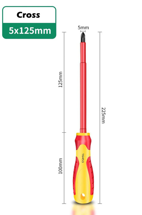 Insulated Screwdriver Slotted Cross Screwdrivers Phillips Flat Driver Electrician's Professional Maintenance Tools Hand Tool