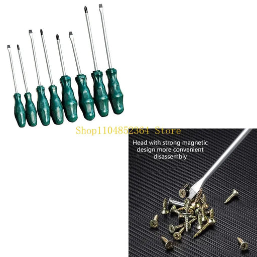 652F 8Pcs Screwdriver Set Heavy Duty Screwdriver with Flat & Head