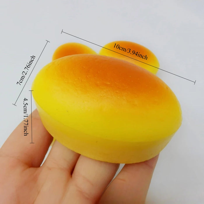 Squishy Simulated Cheesecake Squeeze Toy Stress Relief Slow Rising Sensory Fidget for Anxiety ADHD Autism Gifts for Kids Adults