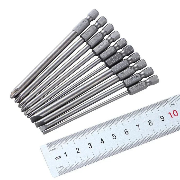 Screwdriver Set Strong Magnetic Batch Head Steel Slotted Phillips Screw Driver Bits Car Repair Utility Electric Tool Accessories
