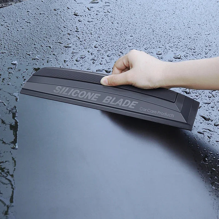 Soft Silicone Car Squeegee - Non - Scratch, No Noise, Ideal for Auto Wash, Wrap & Film Cleaning, Streak - Free Drying Blade