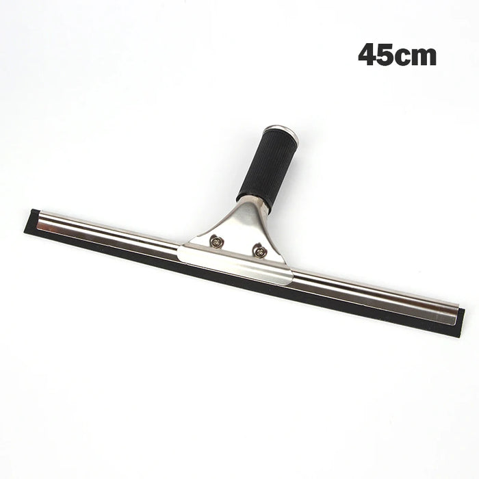 Squeegee For Shower Window Glass Stainless Steel Rubber Cleaning Brush Door Home Office Cleaner Streak-Free Car Glass 25/35/45cm