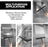 Matte Black Silicone Squeegee Streak Free Cleaning Shower Squeegee for Glass Bathroom Shower Doors Mirrors Tiles Car Windows