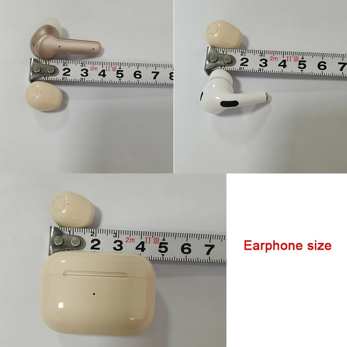 Invisible Earphones Mini Headphones Bluetooth TWS Wireless Sleepwith Microphone HD Call Semi-In-Ear Earbuds Noise Reduction