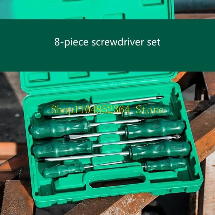 652F 8Pcs Screwdriver Set Heavy Duty Screwdriver with Flat & Head