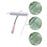 A bathroom shower squeegee for cleaning shower doors and car windows, an efficient surface cleaning tool.