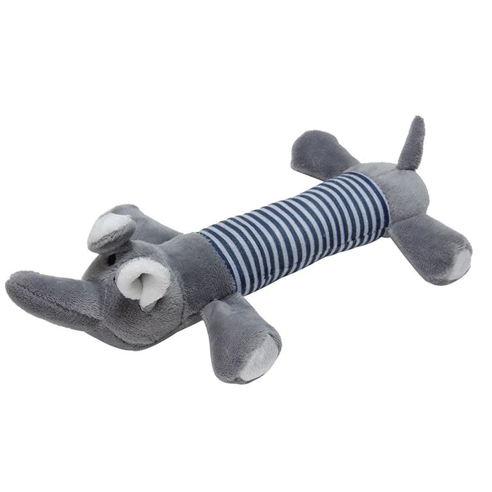 Animal Shape Squeak Plush Dog Toy Funny Interactive Chew Molar Toy for Small to Large Dogs And Cats Puppy Interactive Training