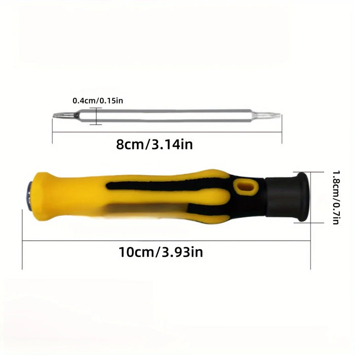 12 In 1 Magnetic Screwdriver Set Cross Flat Shaped Screwdriver Head Multifunctional Precision Handheld Maintenance Tool