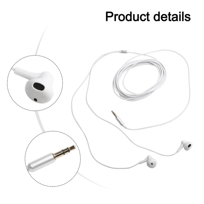 3 Meters Earphones In Ear Wired Earphone Monitor Headphone 3.5mm Music Headset For Mobile Phone PC MP3