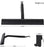 Matte Black Silicone Squeegee Streak Free Cleaning Shower Squeegee for Glass Bathroom Shower Doors Mirrors Tiles Car Windows