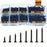 M2 black Flat Head Cross Carbon Steel Self-Tapping Screw 800Pcs, Suitable For Home Improvement, DIY Engineering, Electronic Prod