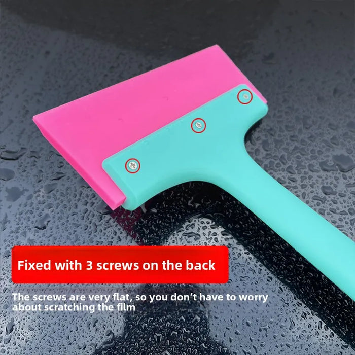 1/2pcs 32cm Long Handle Tendon Squeegee for Car Windshield Mirror Glass Cleaning Window Tint Application Tool Snow Water Remover