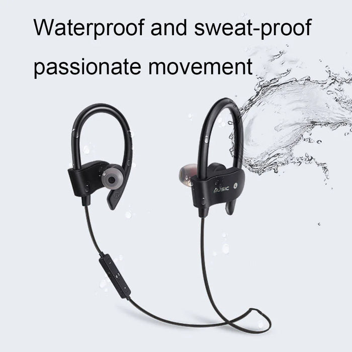 Wireless Headphone Earloop Ear Hook Earbuds Wireless Bluetooth-compatible Headset Handsfree Neckband With Mic Bluetooth Earphone