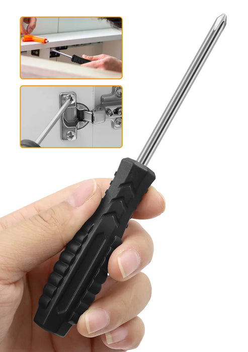 5.0mm Slotted Magnetic Screwdriver Flat/Cross Head Screwdriver Manual Household Repair Tool  Slotted Screwdrivers