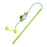 Cat Teaser Stick Toy Squeaky Bell Interactive Cute Pea Shape Bite Resistant Kitten Toy Teeth Cleaning Self High Cat Toy