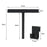 Shower Squeegee Glass Wiper Scraper  Glass Cleaner Window Wiper Scraper Cleaning for a Shower Stall Bathroom Accessories