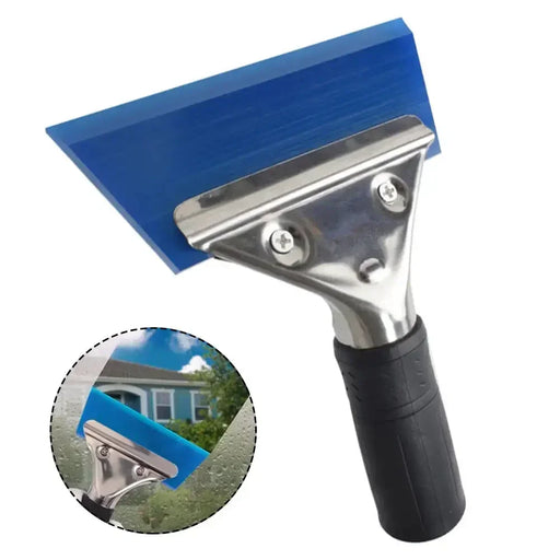 Car Squeegee with Stainless Steel Handle Rubber Snow Shovel Windshield Window Ice Scraper Car Wrap Air Bubble Remove Tool