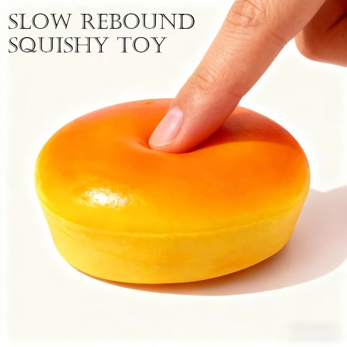 Squishy Simulated Cheesecake Squeeze Toy Stress Relief Slow Rising Sensory Fidget for Anxiety ADHD Autism Gifts for Kids Adults