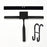 Squeegee 10'' 12'' 14'' INCH Black Rubber Silicone Shower Cleaner with hook Stainless Steel Scraper Bathroom Car Window Tools