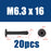 Flat Head Hex Socket Cap Self Drilling Screw Black Zinc 410 M5.5 M6.3 #12#14 Self Tapping Sheet Metal Screws 10/20pcs