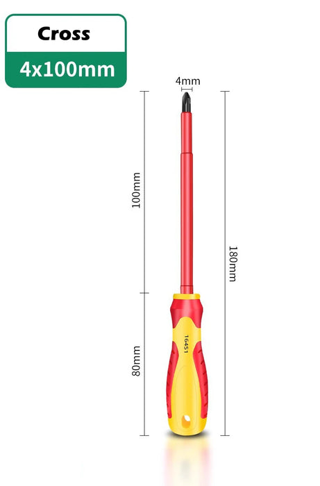 Insulated Screwdriver Slotted Cross Screwdrivers Phillips Flat Driver Electrician's Professional Maintenance Tools Hand Tool