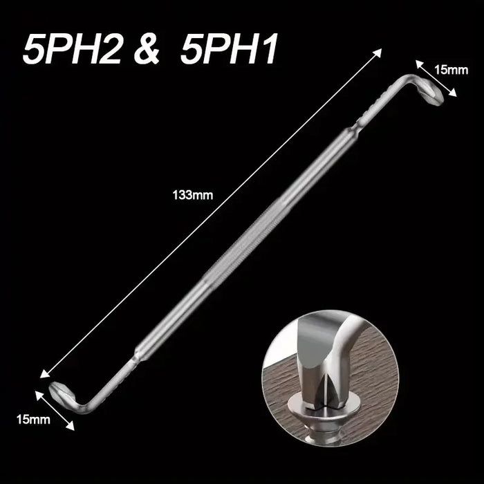 Magnetic Head L-Shaped and Z Shaped Screw Drive with Crosshead and Flathead 90-Degree Right-Angle Elbow Bend Screwdriver