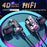 3.5mm Wired Headphones Noise Canceling In-Ear Sports Earphone Dual Driver Bass Stereo Gaming Headset HiFi Music Earbuds With Mic