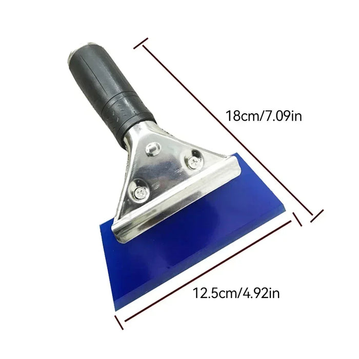 Car Squeegee with Stainless Steel Handle Rubber Snow Shovel Windshield Window Ice Scraper Car Wrap Air Bubble Remove Tool