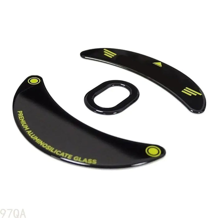 97QA Glass Mouse Feet Curved Rounded Edges Mouse Skates Glides For Game Mouse Pads