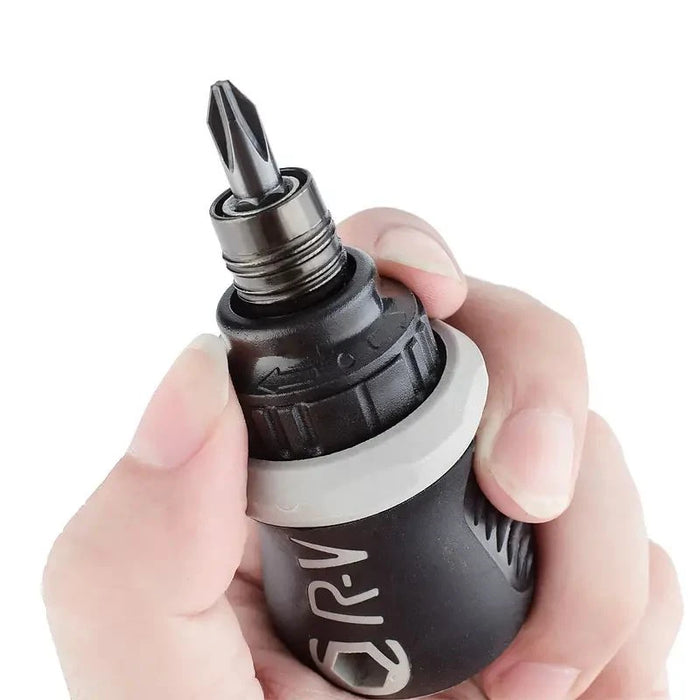 Double-head Screwdriver Ratchet Screw Driver Kit CRV Telescopic Detachable Shaped Short Handle Cross Triangle Head Repair Tool
