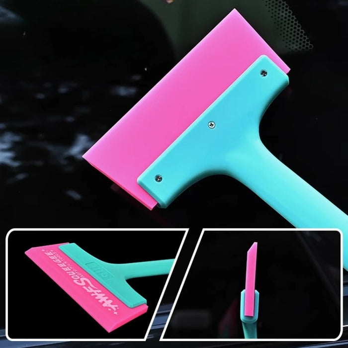 1/2pcs 32cm Long Handle Tendon Squeegee for Car Windshield Mirror Glass Cleaning Window Tint Application Tool Snow Water Remover