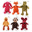 Squeaky Chew Bite - Resistant Animal Shape Plush Toy for Small Dogs, Pet Puppy Corduroy Dog Toys, Pets Accessories Supplies