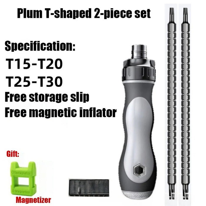 4/7/9/11 In 1 Magnetic Screwdriver Set Cross Flat Shaped Screwdriver Head Multifunctional Precision Handheld Maintenance Tool